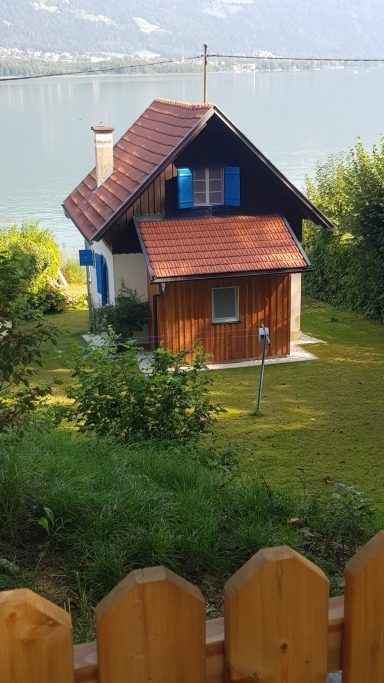 Blick auf das Ferienhaus