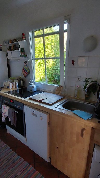 Die Küche im Ferienhaus